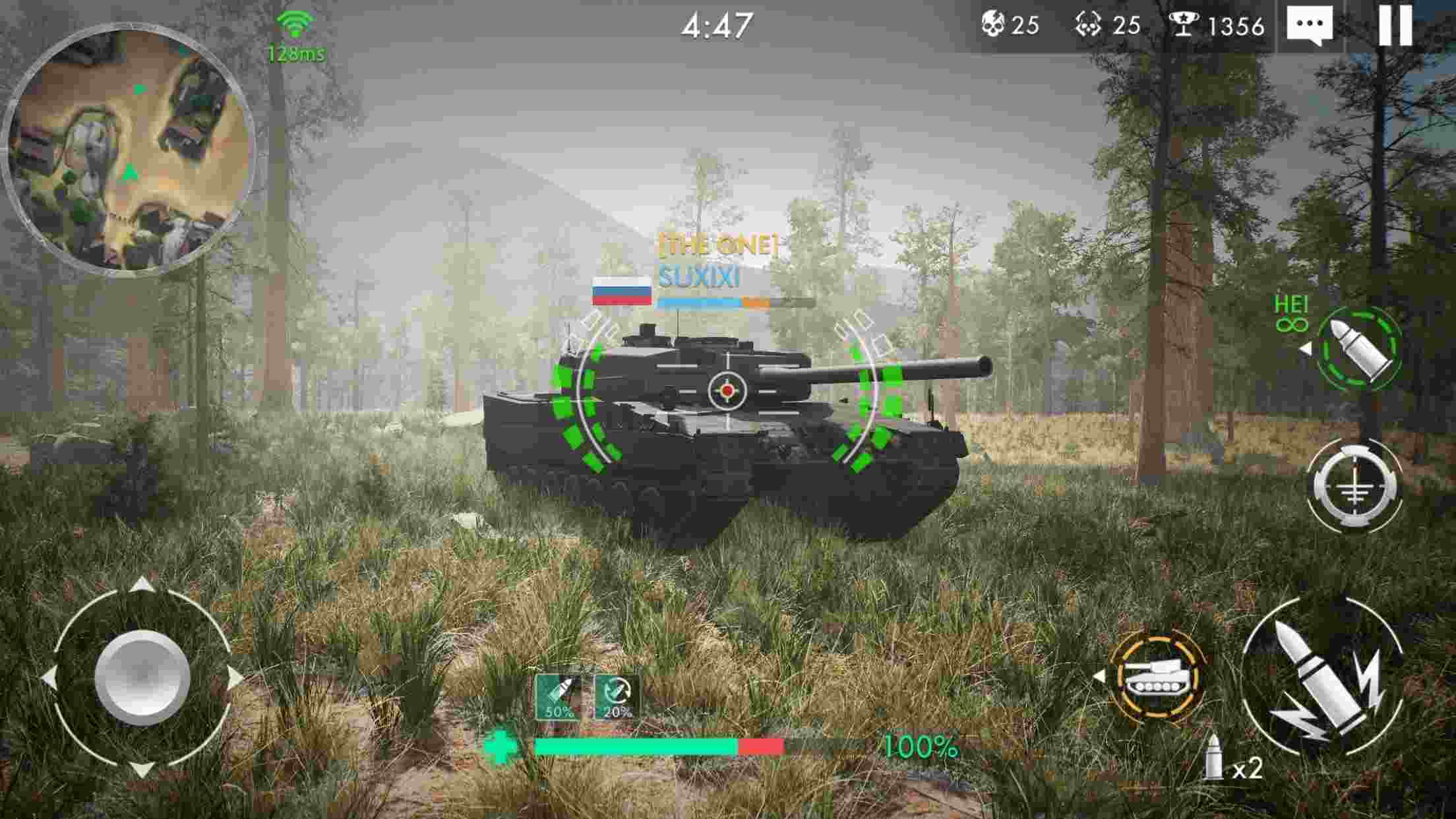 Tank Warfare 1.1.11.1.9 APK MOD [Menu LMH, Huge Amount Of Money gold gems  diamond]