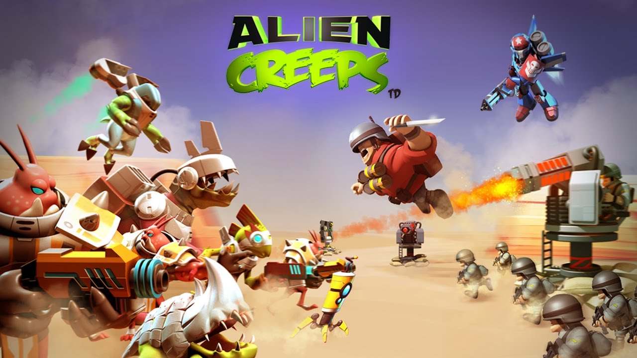 Alien Creeps TD 2.32.4 APK MOD [Menu LMH, Lượng Tiền Rất Lớn, Full Hero]