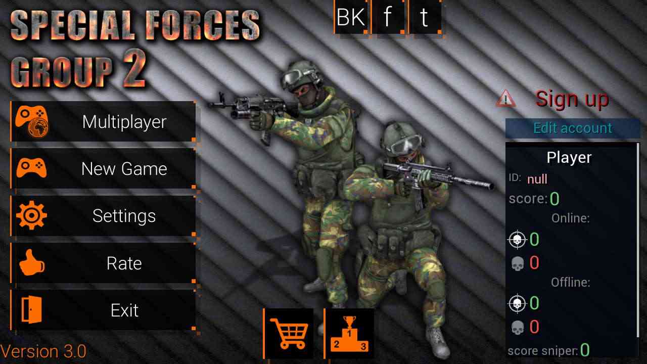Special Forces Group 2 4.21 APK MOD [Menu LMH, Huge Amount Of Money ammo, unlocked all skins, aimbot, auto headshot, god mode]