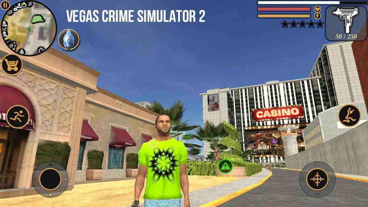 Vegas Crime Simulator 2 3.1.3 APK MOD [Menu LMH, Huge Amount Of Money and gems]