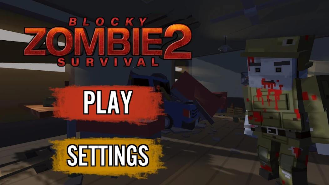 Blocky Zombie Survival 2 1.93 APK MOD [Menu LMH, Không Quảng Cáo, Lượng Tiền Rất Lớn]