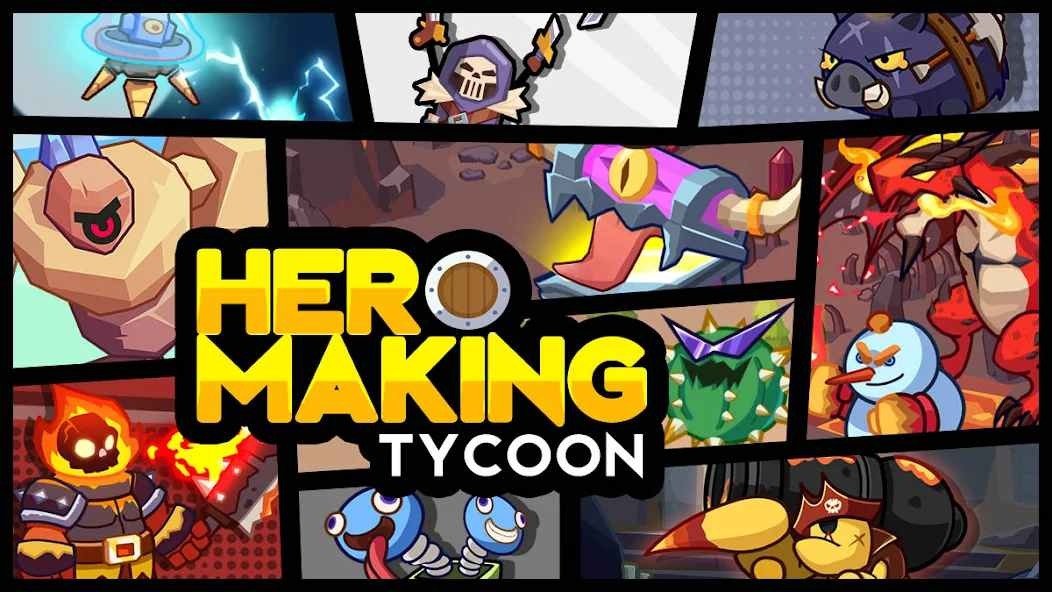 Hero Making Tycoon 2.1.5 APK MOD [Menu LMH, Full Lượng Tiền Rất Lớn, OneHit, Nhận Thưởng Miễn Phí]