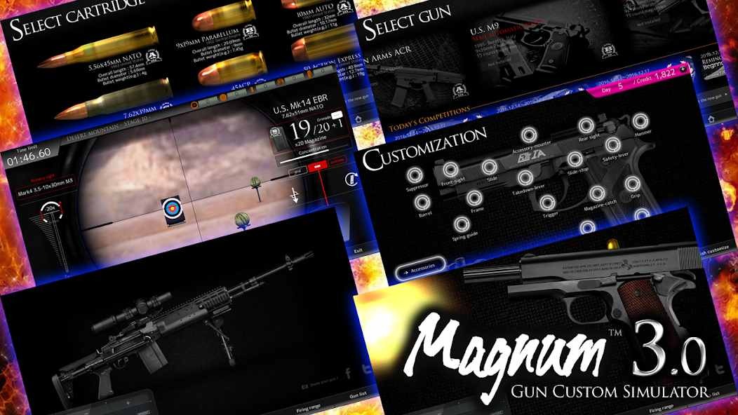 Magnum 30 Gun Custom Simulator 1.0596 APK MOD [Menu LMH, Lượng Tiền Rất Lớn]