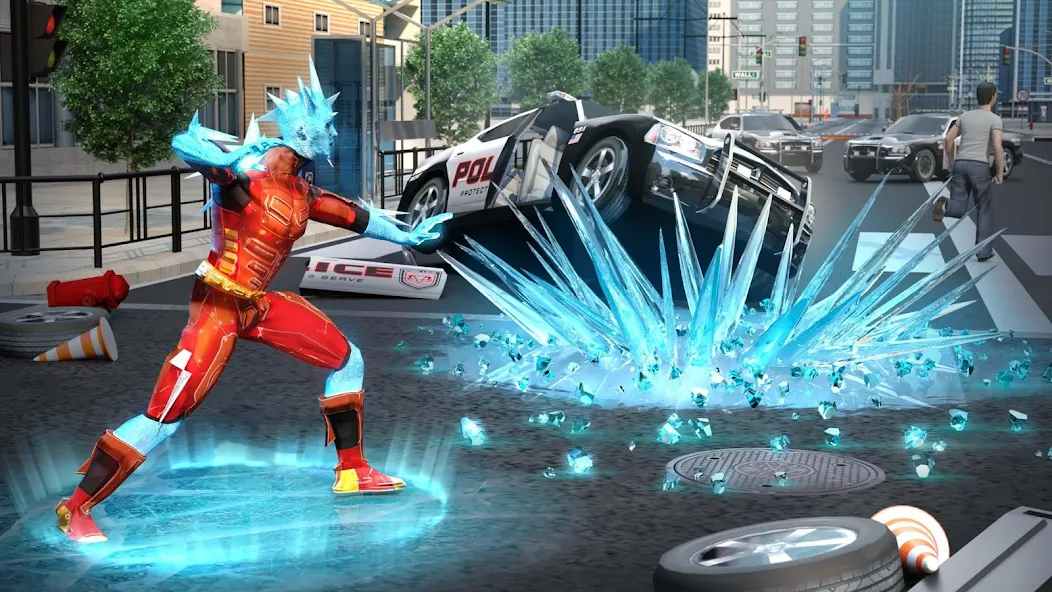 Snow Storm Superhero 1.2.9 APK MOD [Menu LMH, Lượng Tiền Rất Lớn, Năng Lượng, Skills]