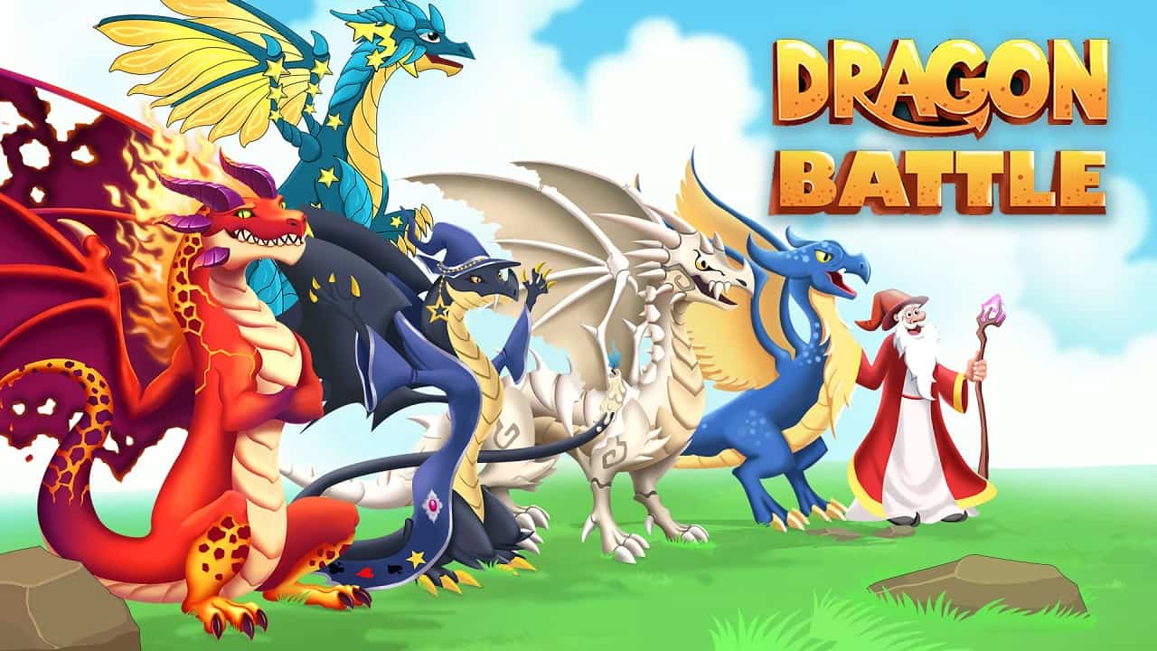 Dragon Battle 15.0 APK MOD [Menu LMH, Lượng Tiền Rất Lớn, Đá Qúy, Tài Nguyên]