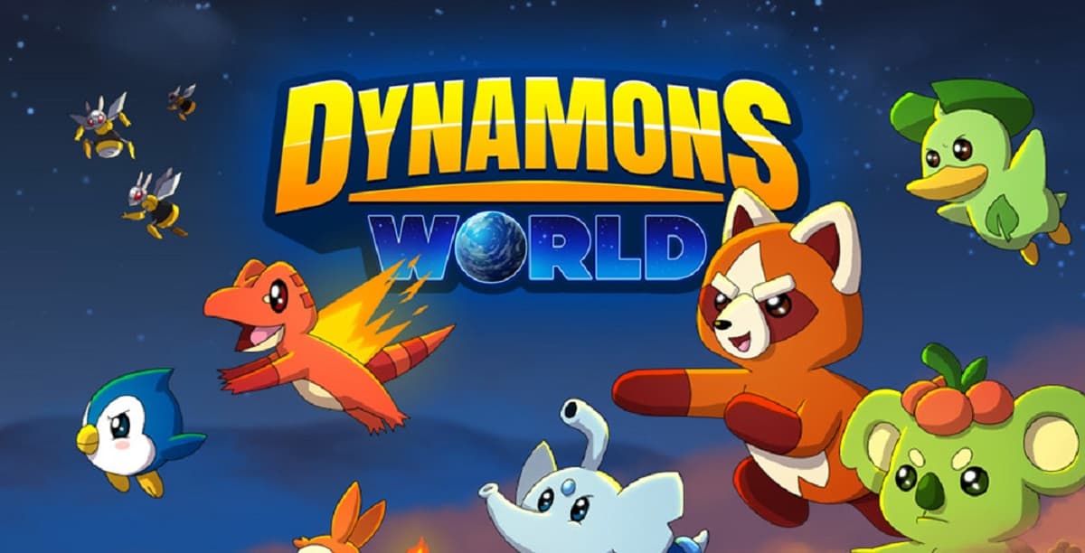 Dynamons World 1.9.75 APK MOD [Menu LMH, Huge Amount Of Money gems, max level, onehit, free purchase]