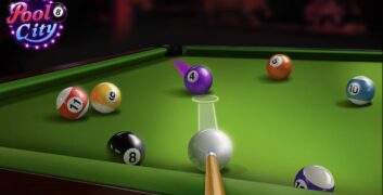 Tải Pooking MOD APK – Billiards City Hack 3.0.86 APK MOD [Menu LMH, Full Tiền, Đường Kẻ Dài, Max Level] image