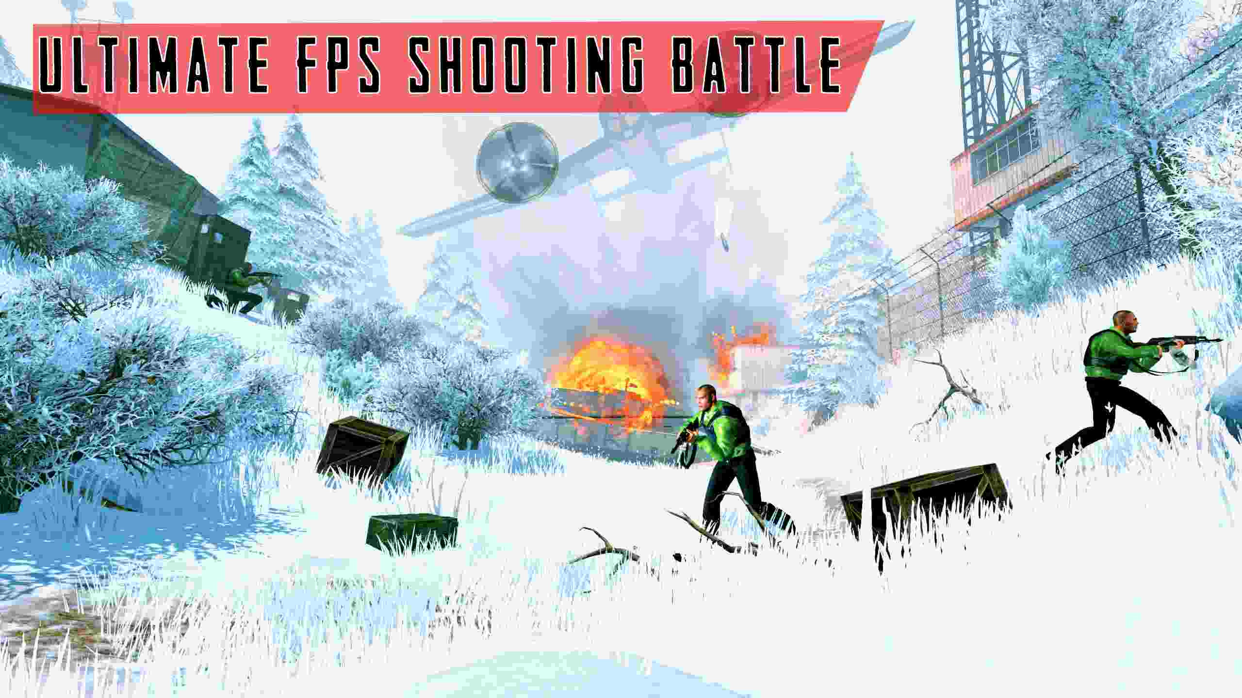 Winter World War Shooting Game Hack 2.0.8 APK MOD [Bất tử, DUMB ENEMY, Không quảng cáo]