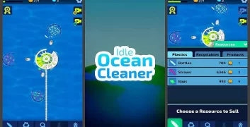 Idle Ocean Cleaner Eco Tycoon MOD APK 2.7.4 [Menu LMH, Unlimited Money gems, Unlocked boosters] image