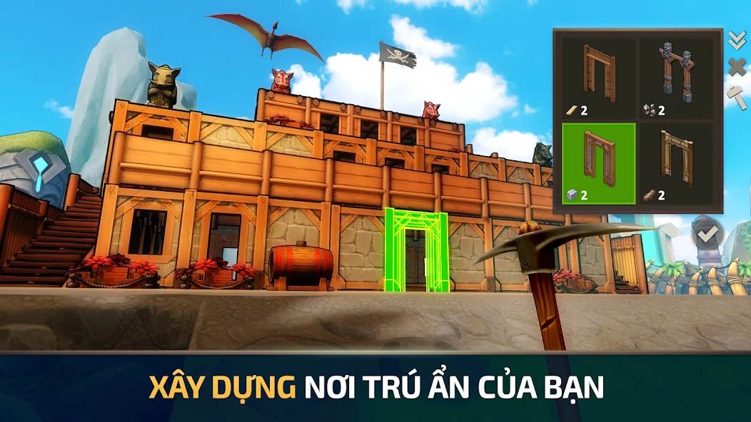 Hướng dẫn hạ trùm hải tặc và tìm kho báu Survival Island EVO 2