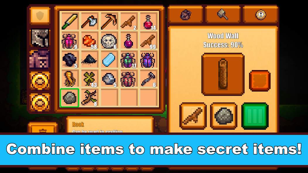 công thức ghép đồ Pixel Survival Game 2