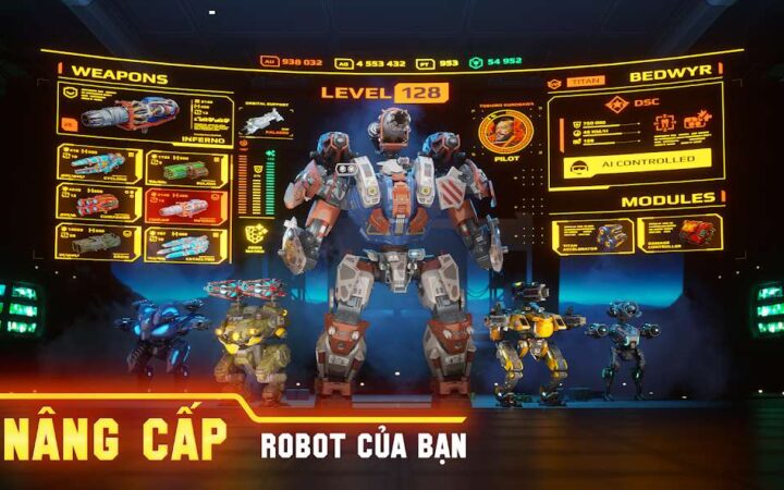 Combo Vũ Khí War Robots Gây Sát Thương Cao Nhất Hiện Tại